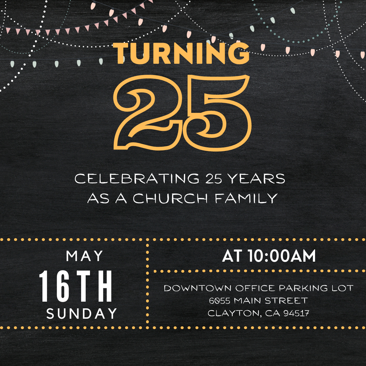 25th Anniversary Service & Lunch