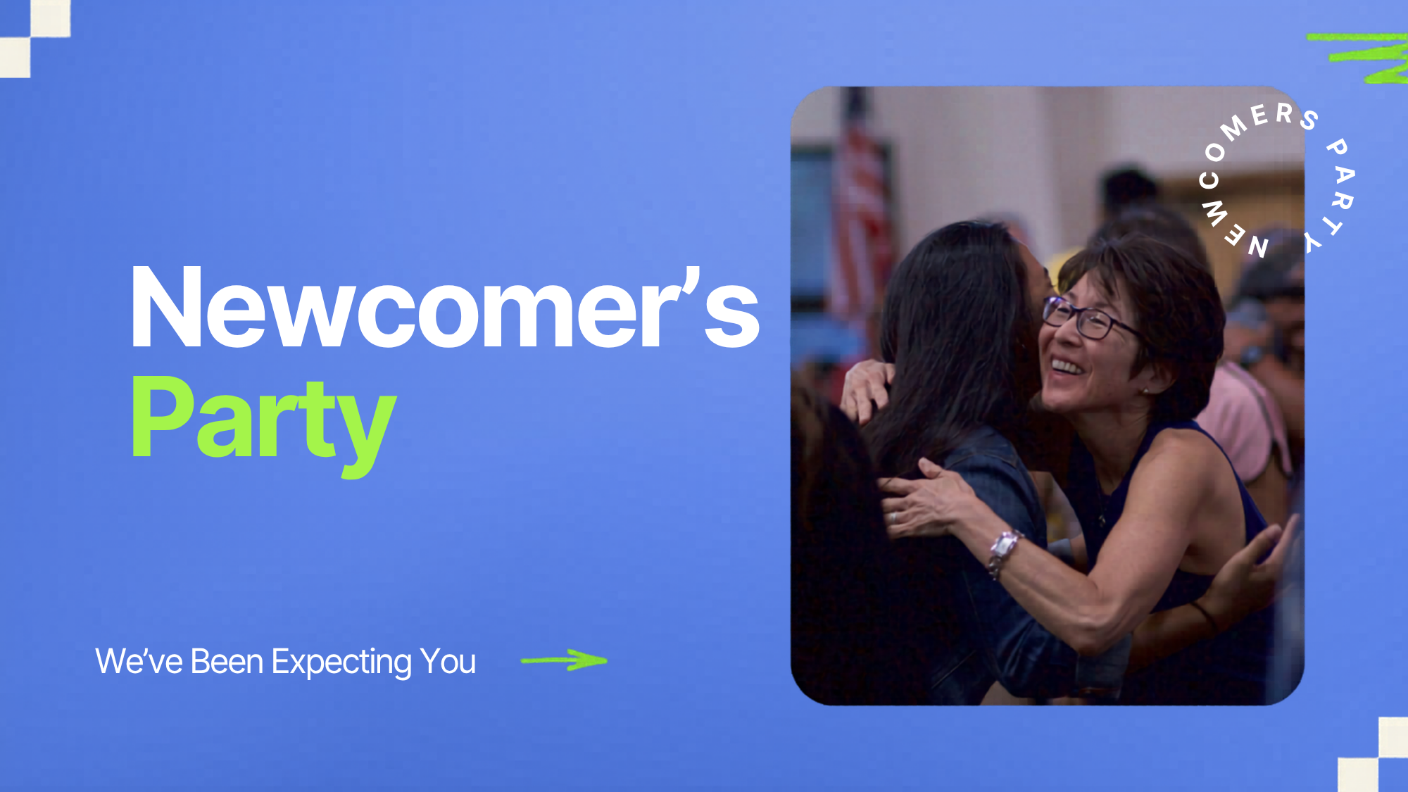 Newcomers Gathering 2026 WebSlide (16 × 9 in)